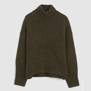 Madewell Cozy Mock Neck Women’s Sweater in Olive